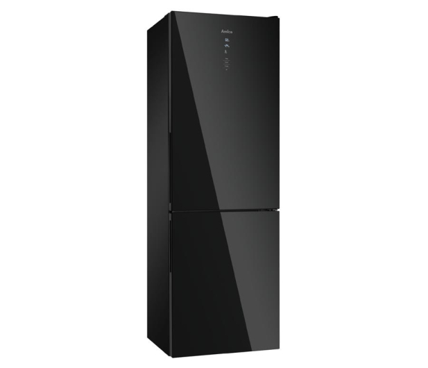 Lodówka Amica FK3356.4GBDFZAA No Frost 185,5cm Czarne Szkło Komora Zero 317L - 574644 - zdjęcie